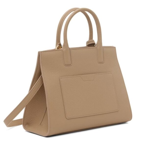 NWT Burberry Mini Frances Oat Beige Tote Bag - Picture 2 of 3